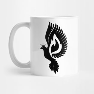 Dove and flame - symbols of the Holy Spirit Mug